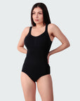 Thick Strap Rounded Neck Bodysuit